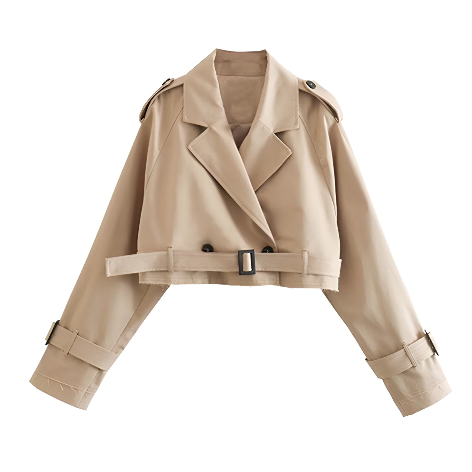 Gemma cropped trench coat