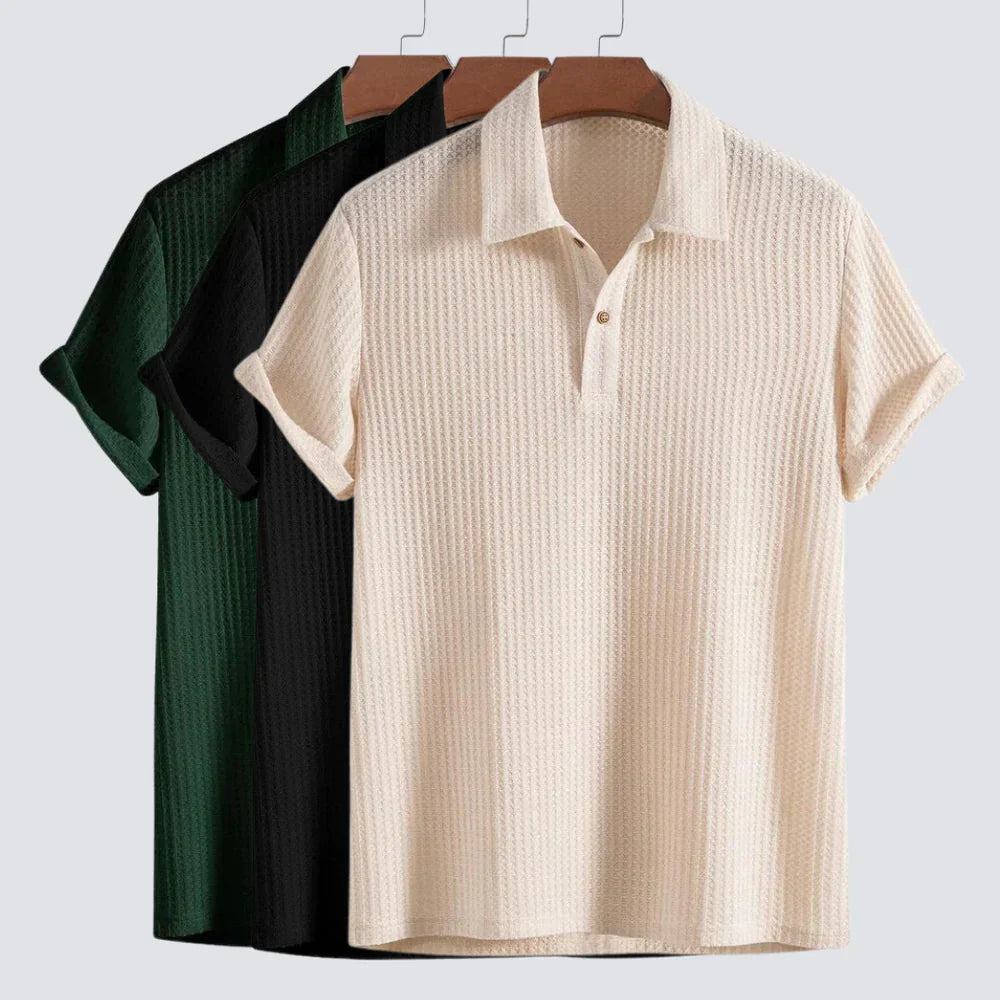 Pleat poloshirt