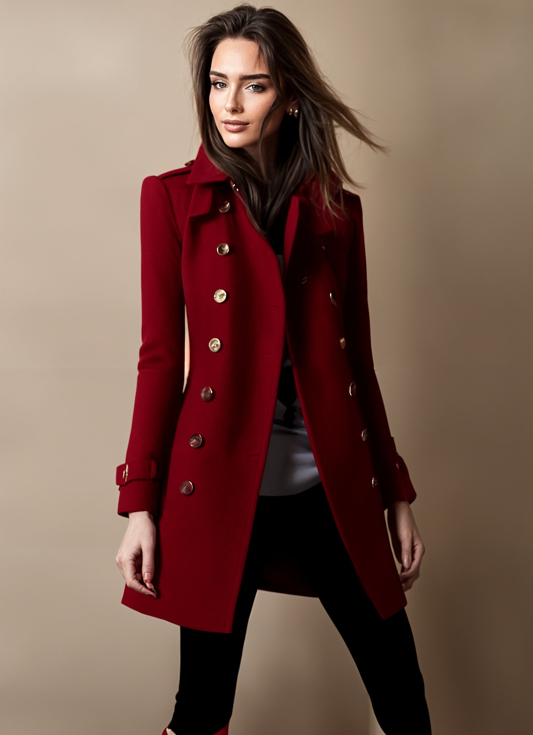 Chic woman's winter coat