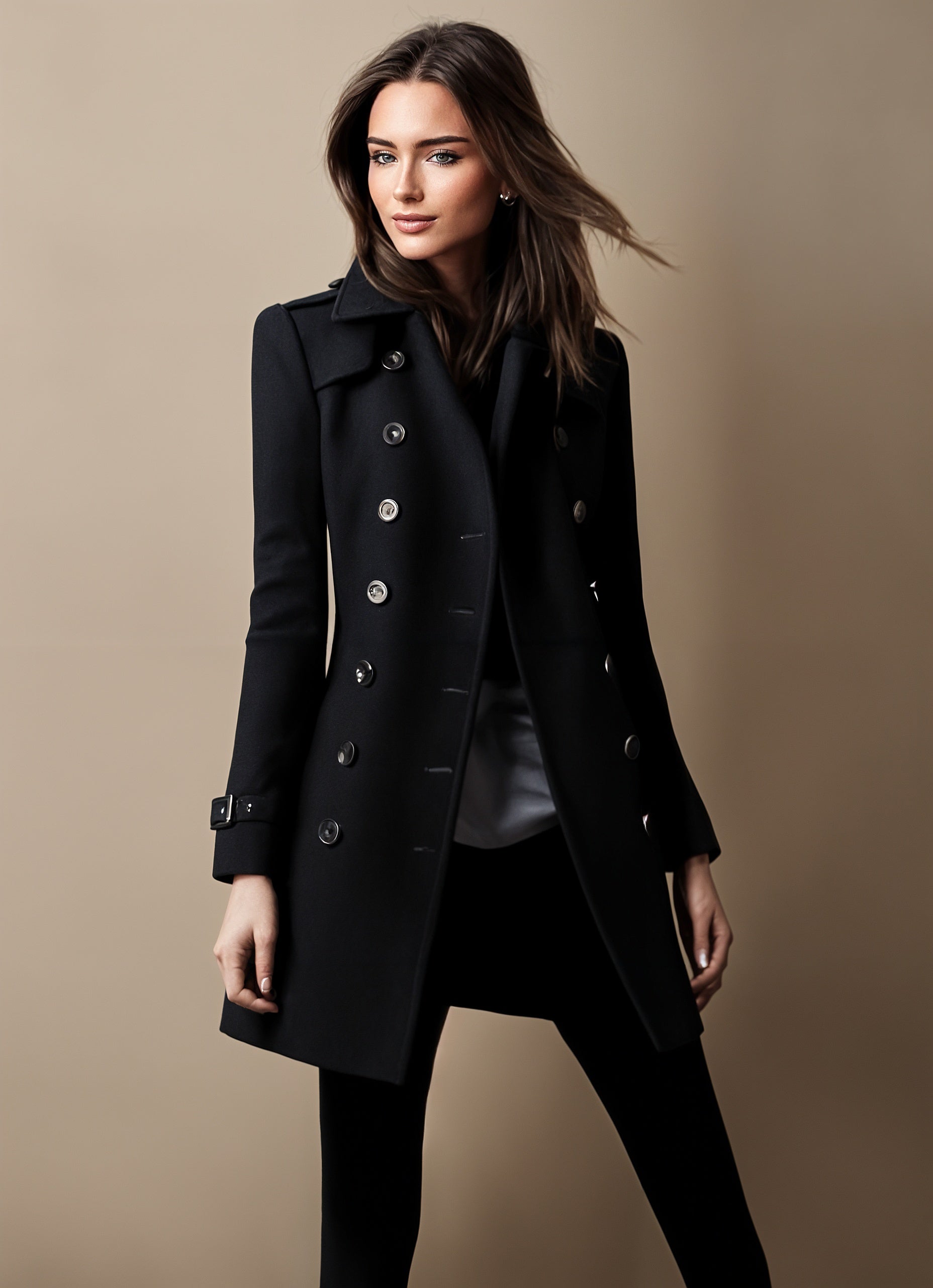 Chic woman's winter coat