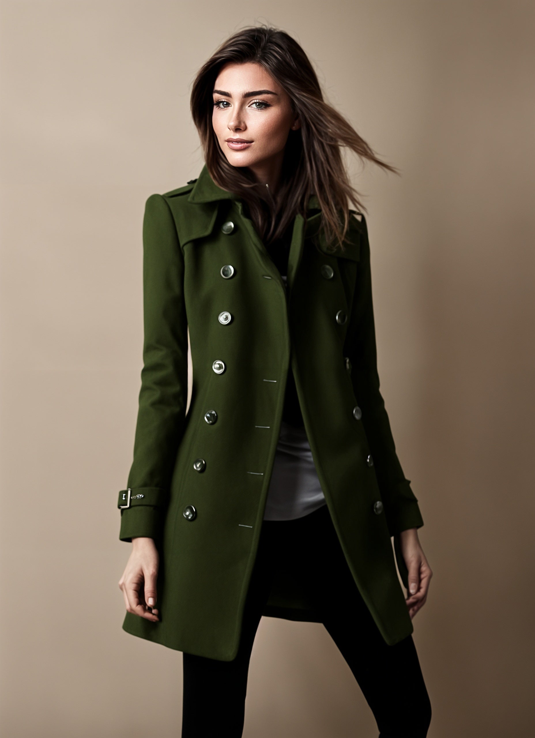 Chic woman's winter coat