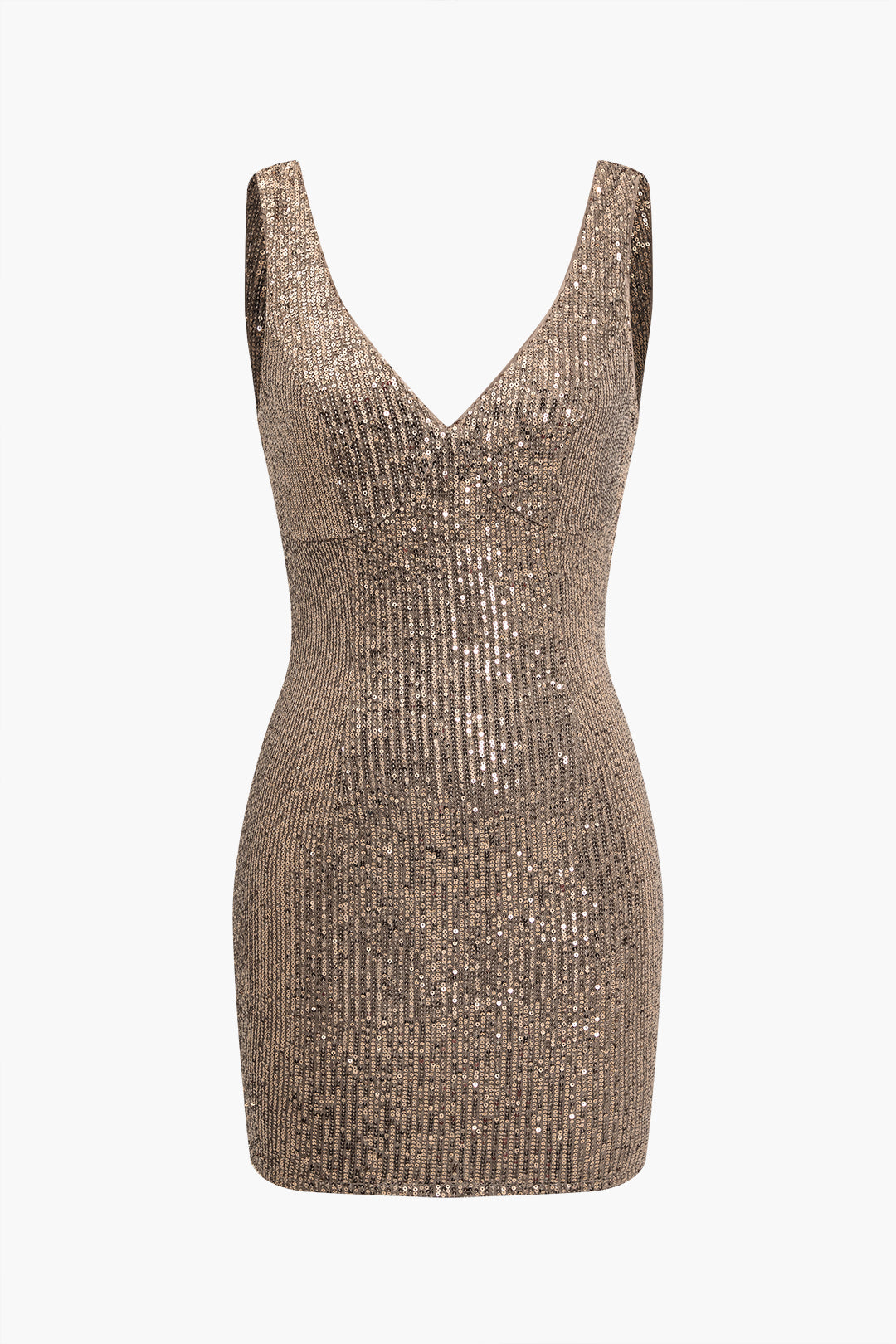 Sequin Backless Mini Dress