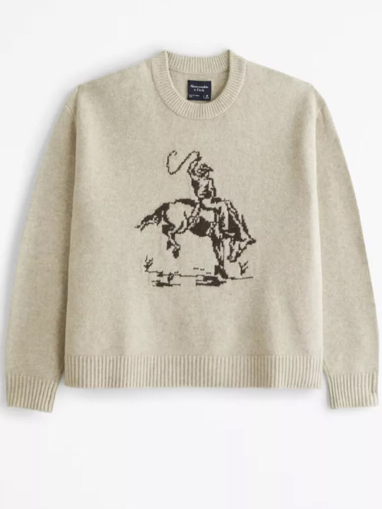 Cowboy Graphic Crew Jumper