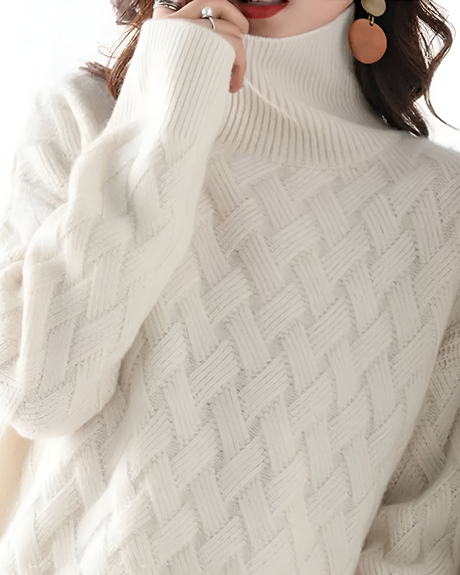 Chic soft turtleneck jumper