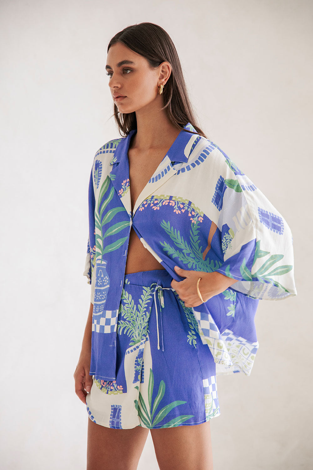 Oversized boho print set