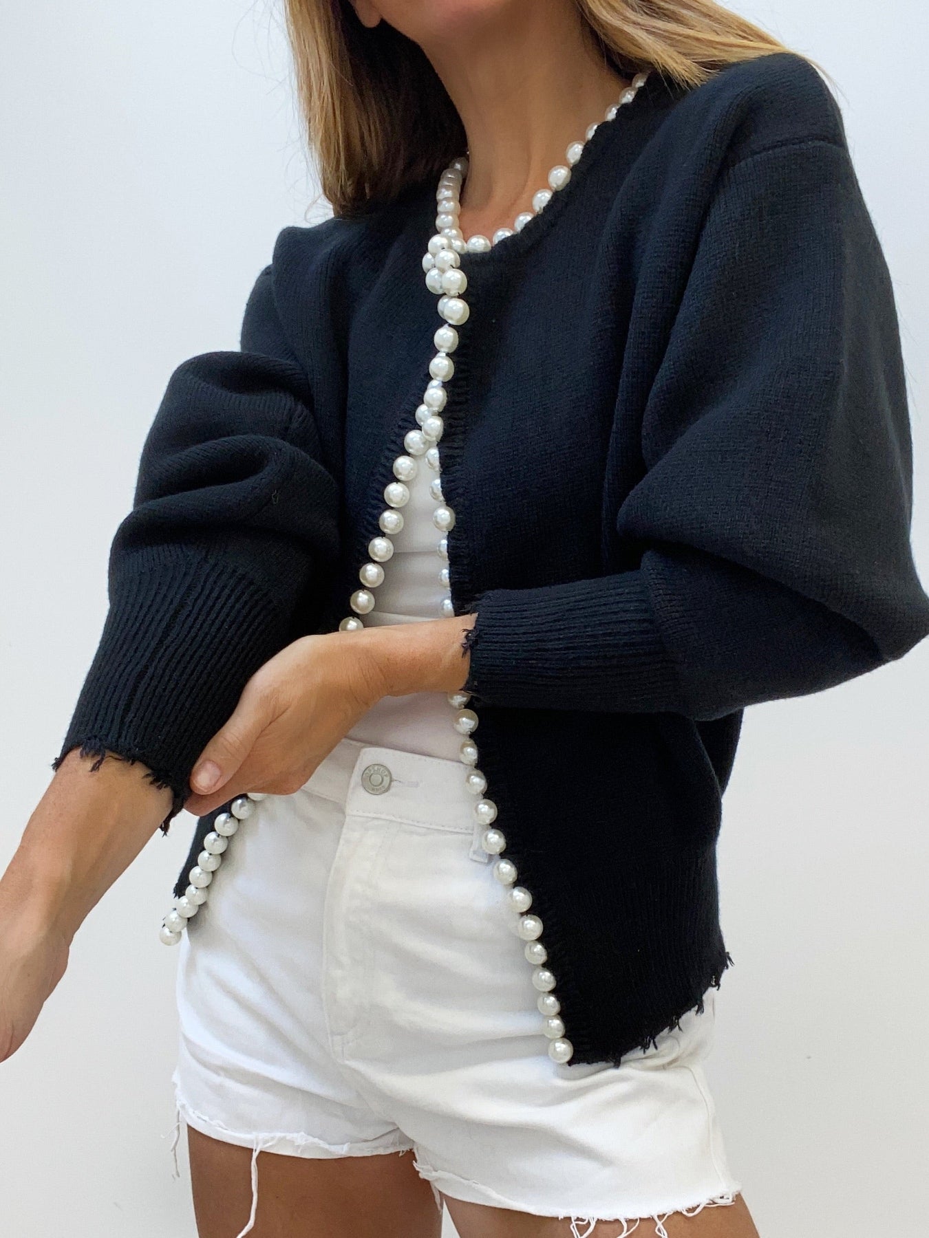 Pearl detailed cardigan