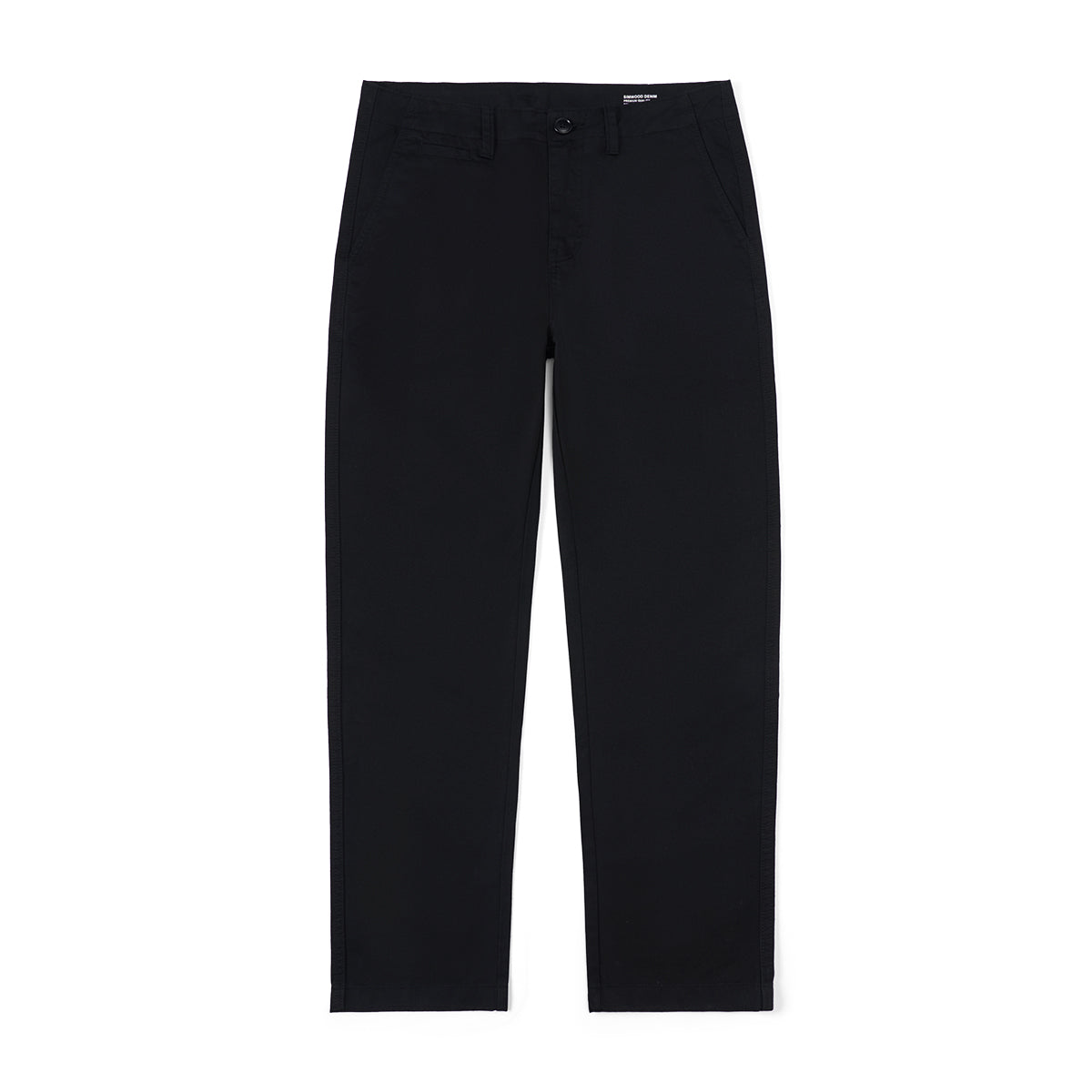 Regular fit dark-washed chino trousers