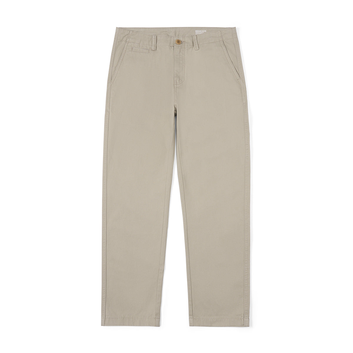 Regular fit dark-washed chino trousers