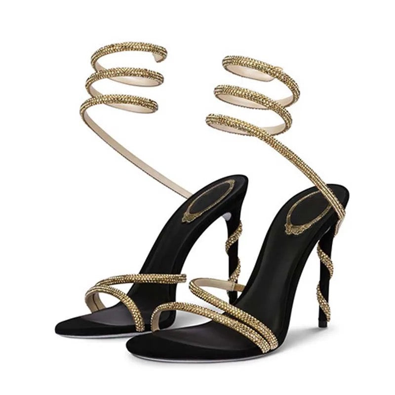 Black Serpent Heels