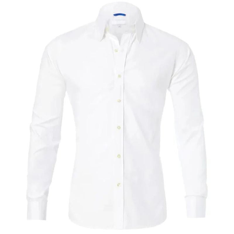 Oxford stretch zip fit shirt