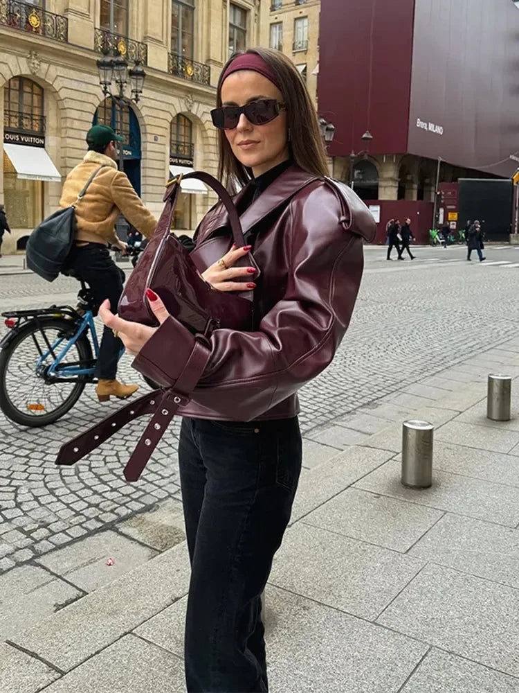 Vintage jacket - BURGUNDY