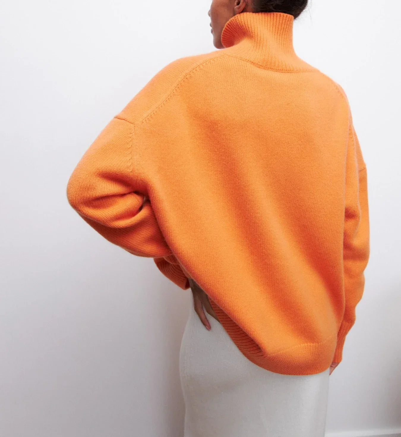 Oversized turtleneck jumper