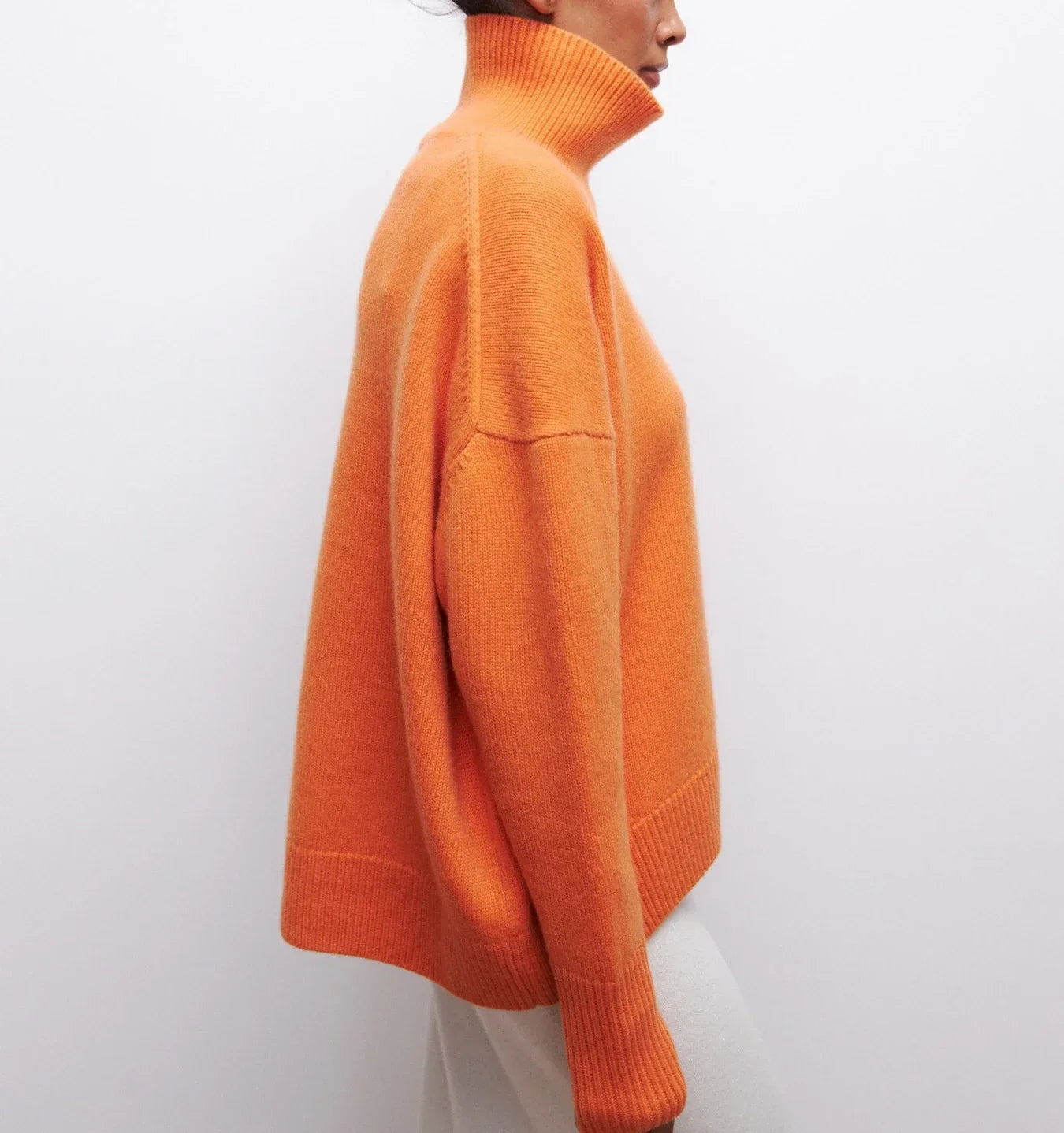 Oversized turtleneck jumper