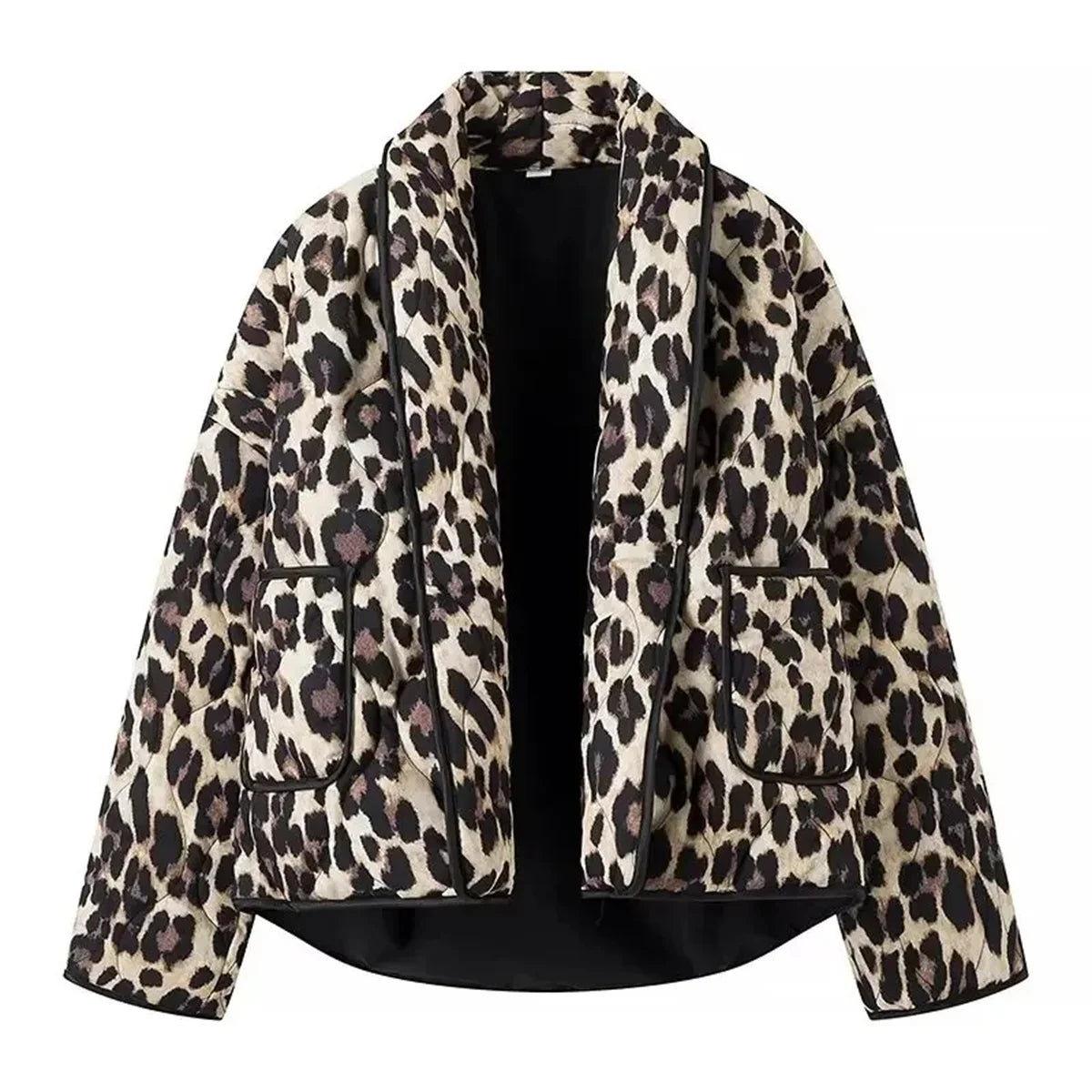 Vintage trendy leopard jacket