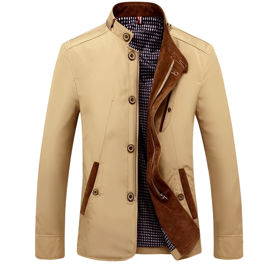 Men's stand collar winter jacket