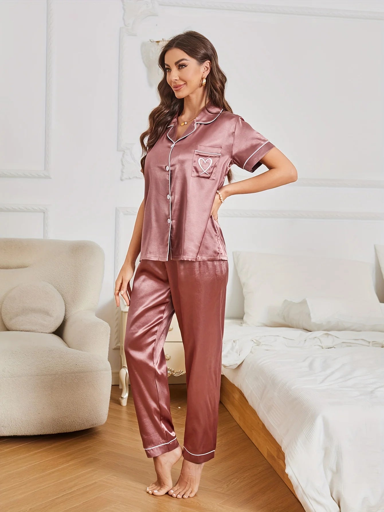 Silk pyjamas set