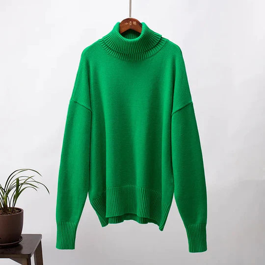 Oversized turtleneck jumper