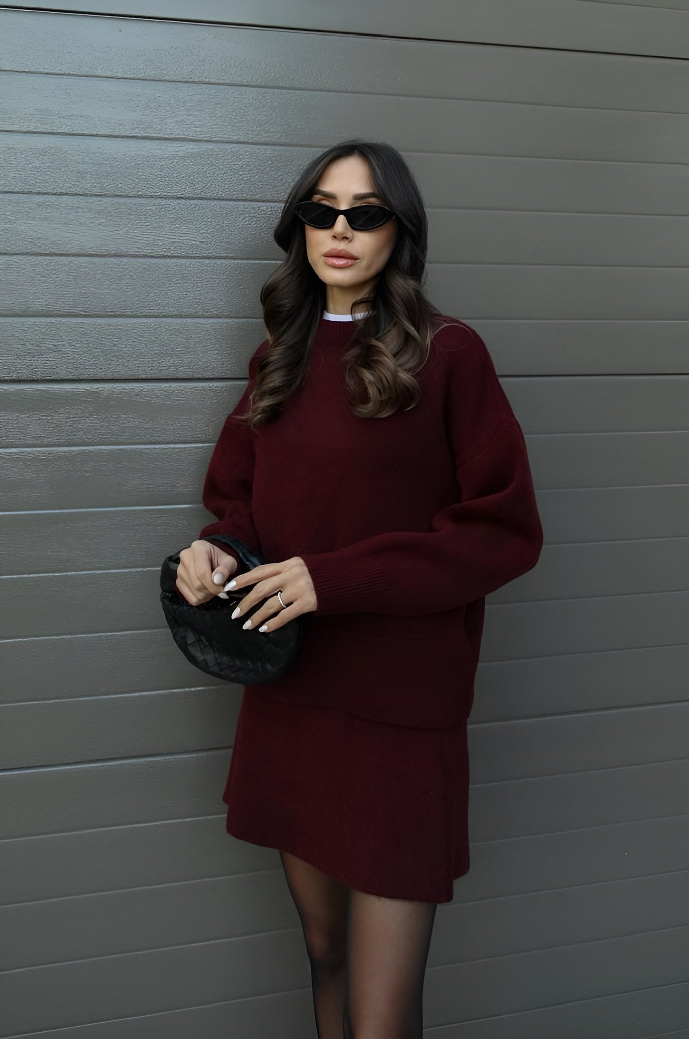 Sema Knitwear pullover with skirt