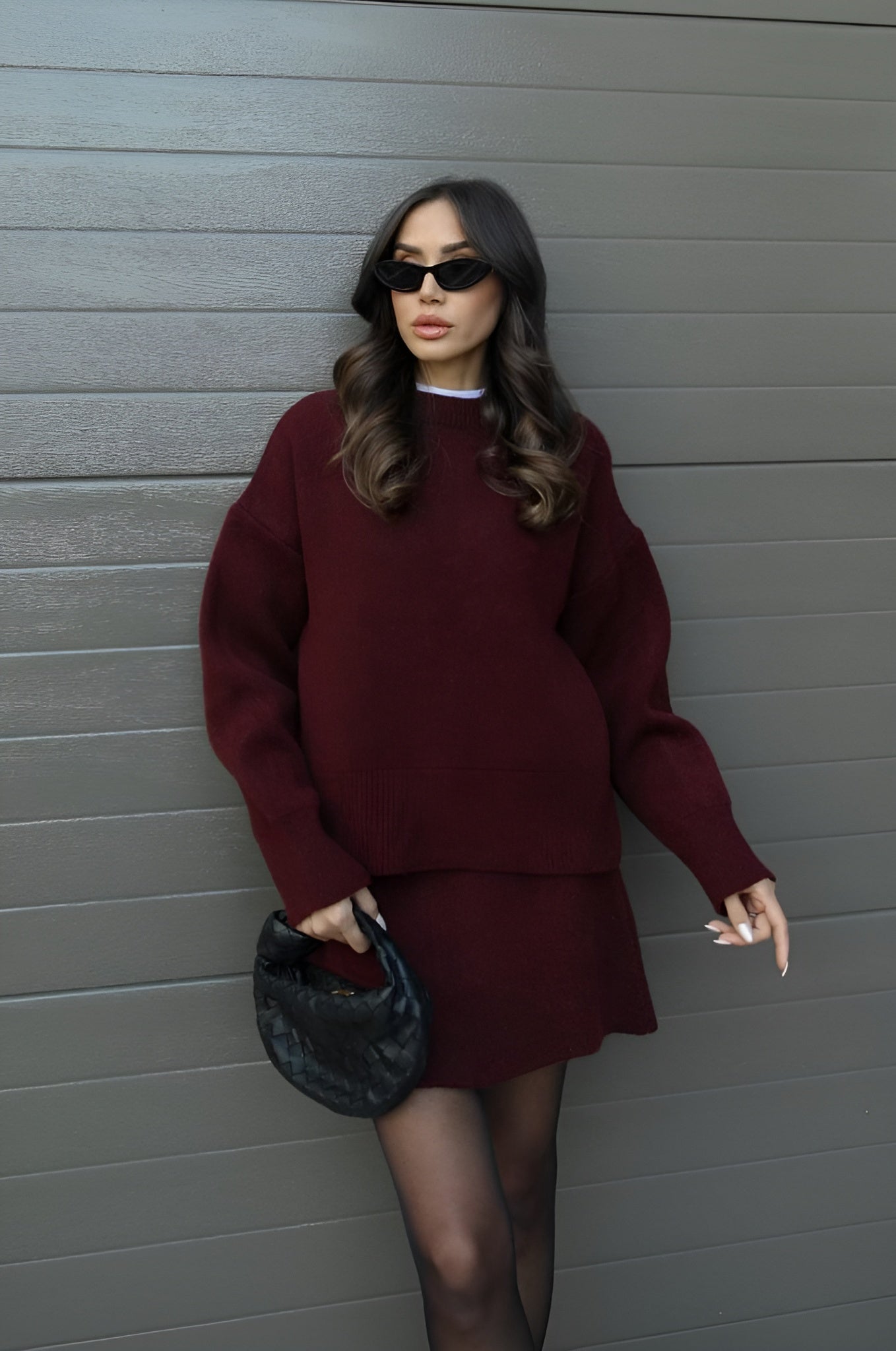 Sema Knitwear pullover with skirt