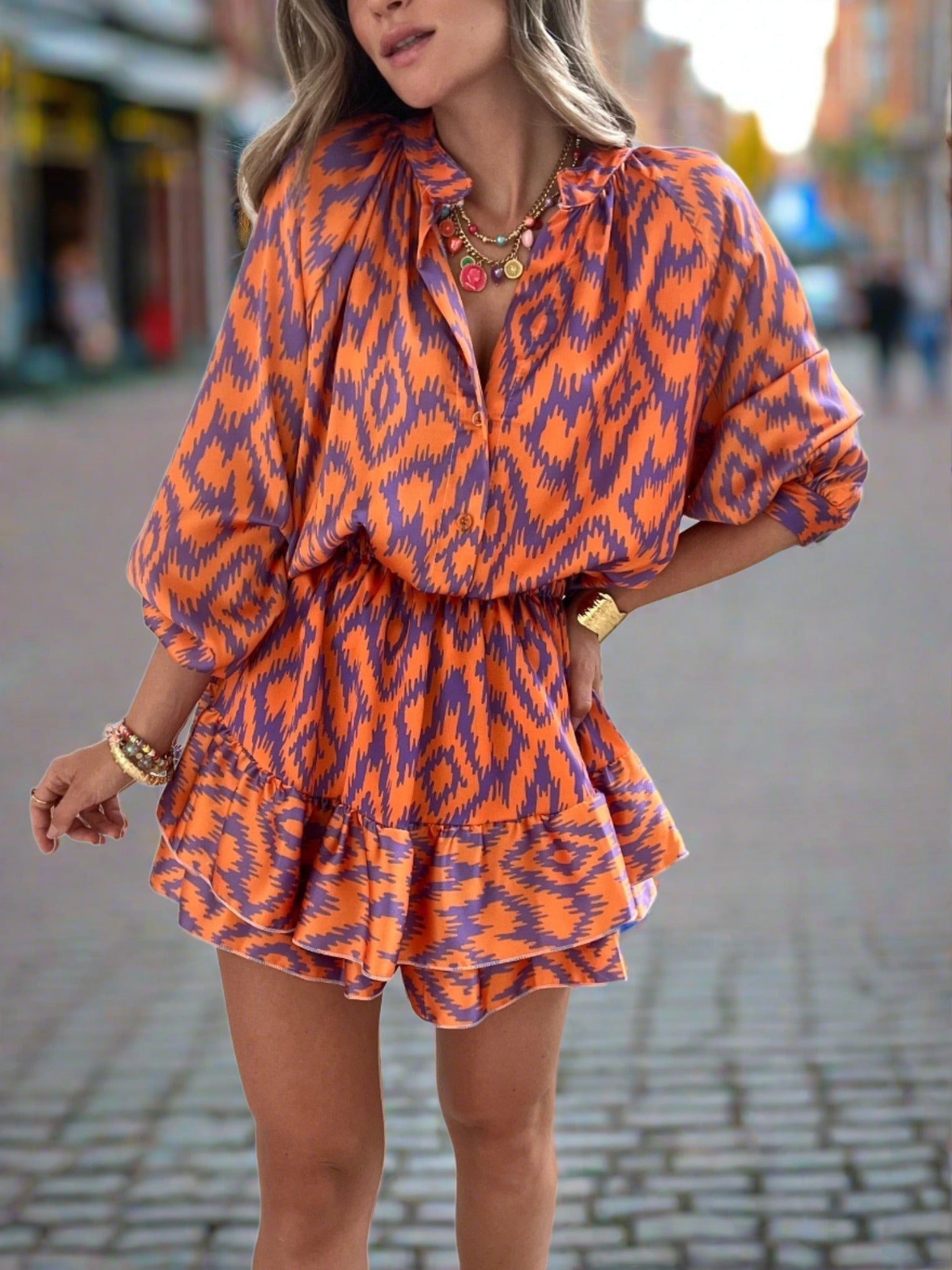 Turtle print dress