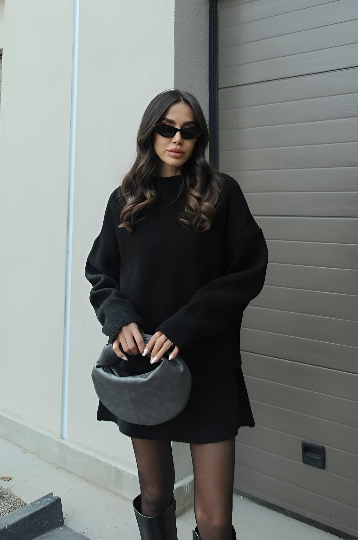 Sema Knitwear pullover with skirt