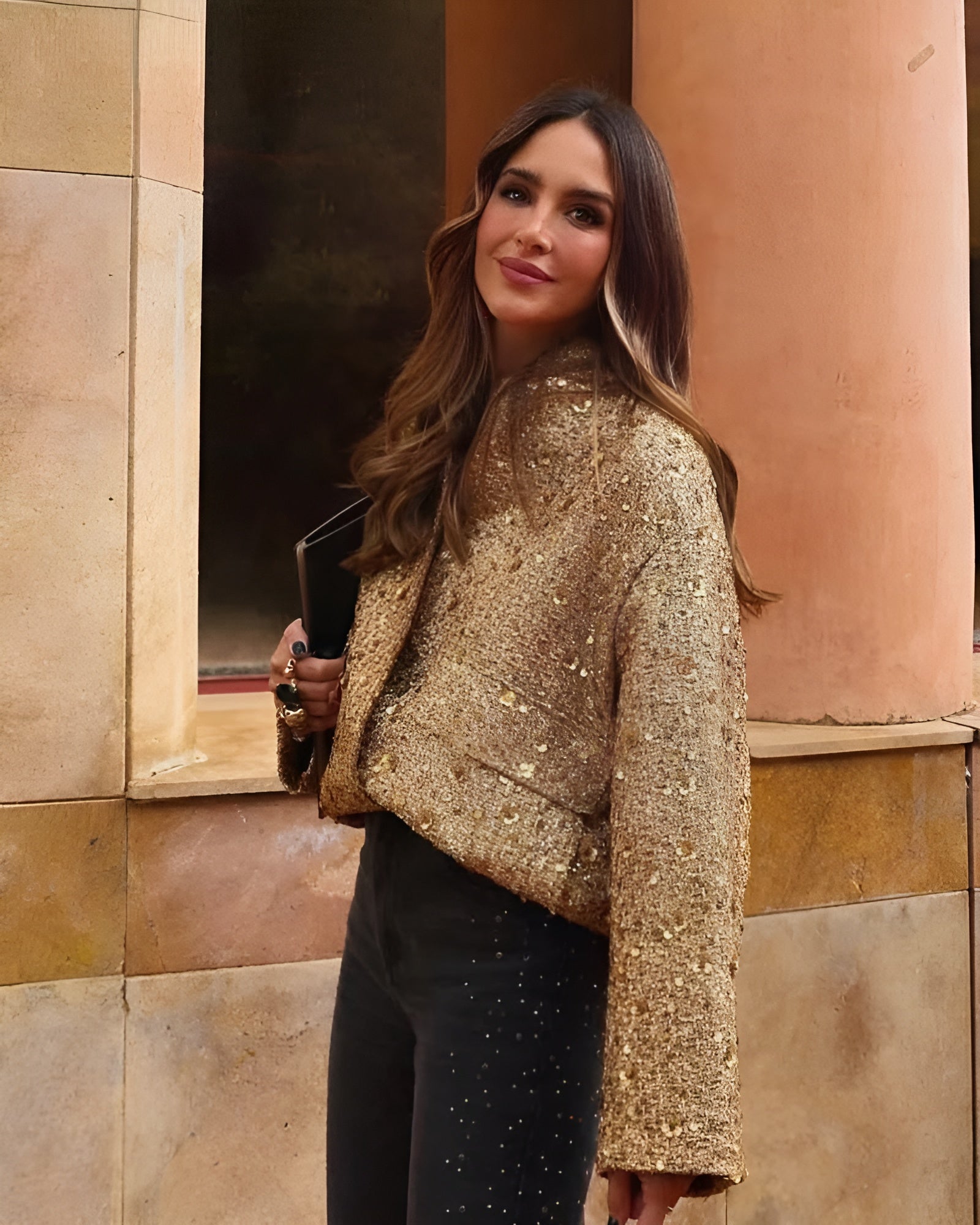 Sequinned Bomber jacket